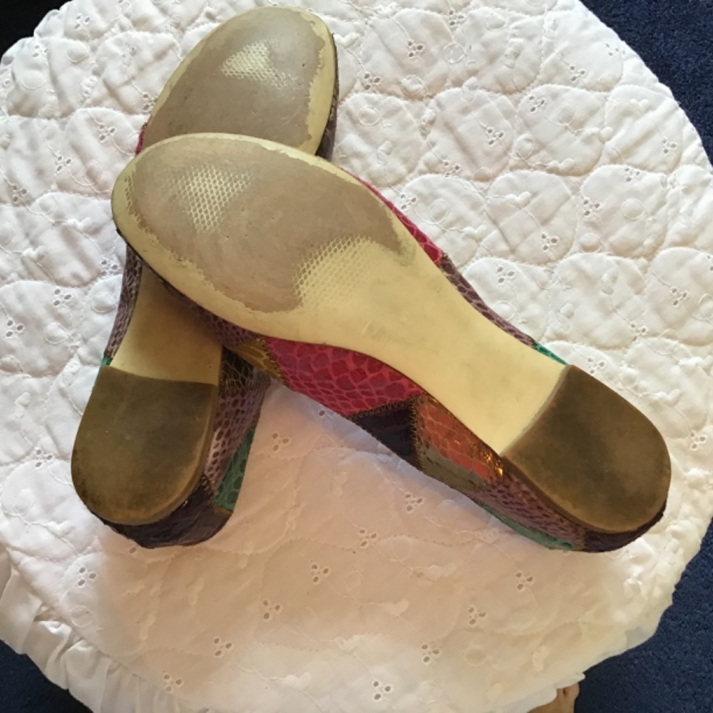Multi color animal print slip on shoes - Picture 3 of 3